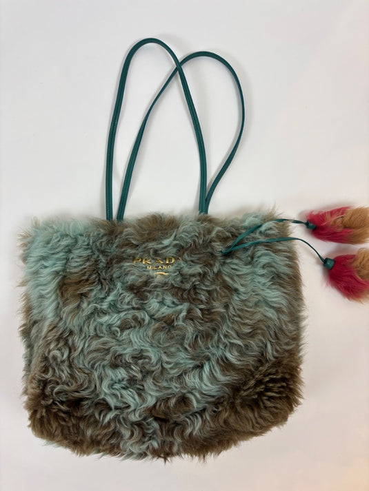 Prada Faux Fur Bag, One Size