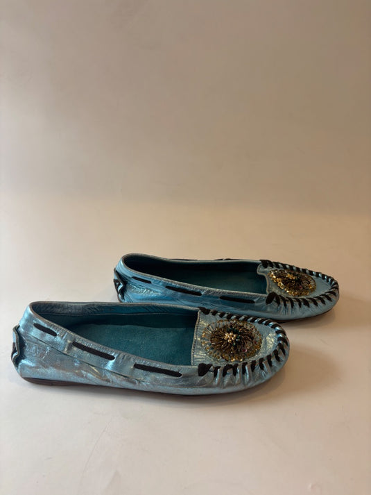 Miu Miu Metallic Flats, 39