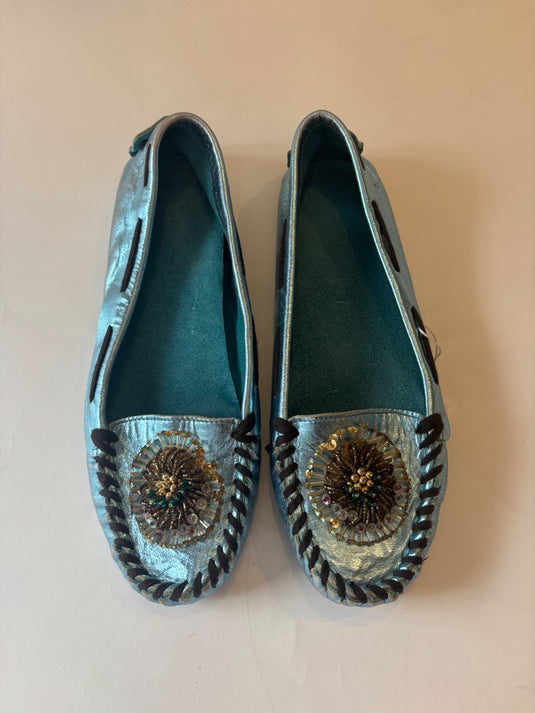 Miu Miu Metallic Flats, 39