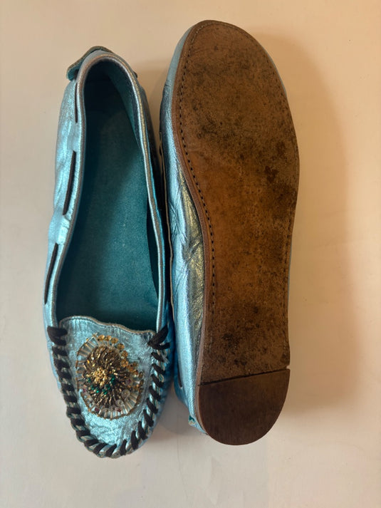 Miu Miu Metallic Flats, 39