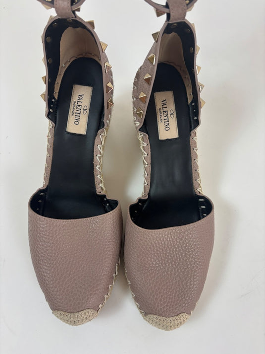 Valentino Rockstud Leather Heels, 38