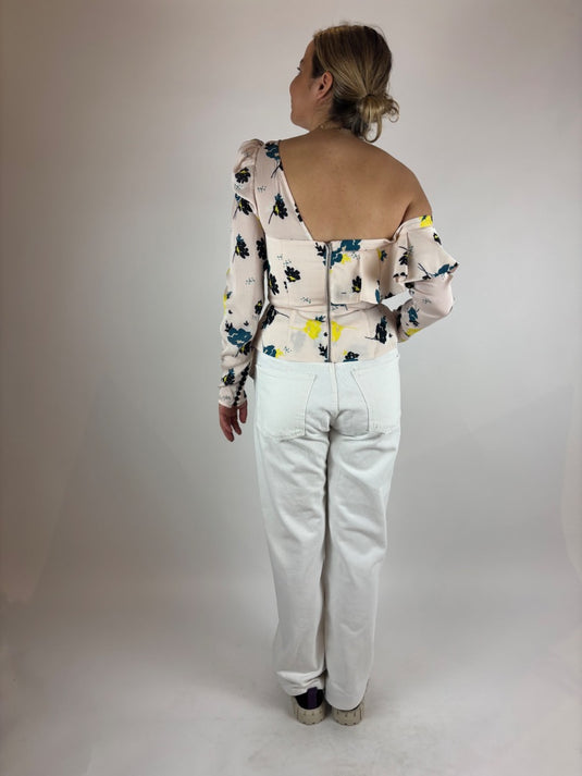 Multicoloured floral Self Portrait Top, S