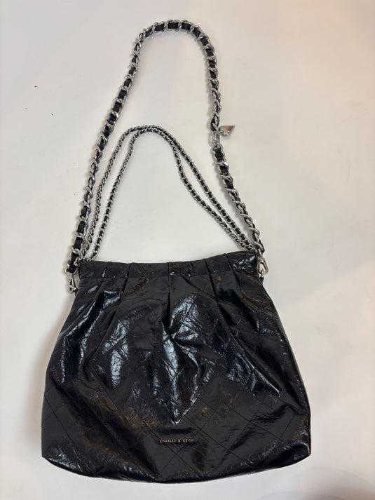 Charles & Keith Faux Leather Chain Bag, One Size