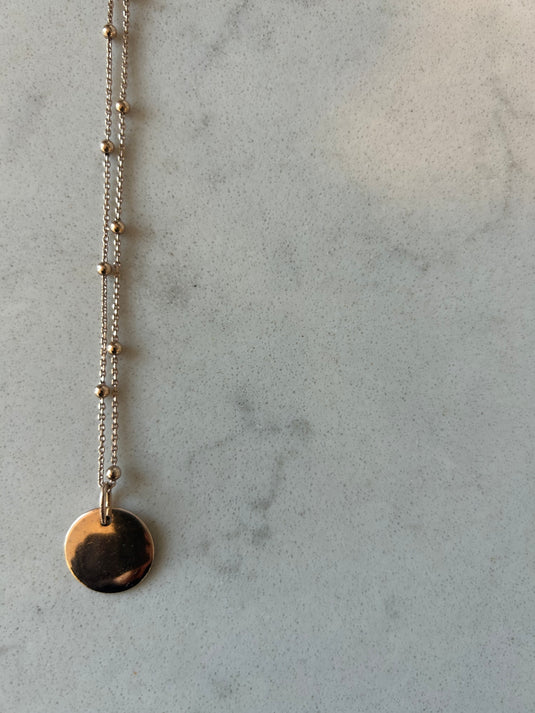 Rose Gold Long Chain Necklace