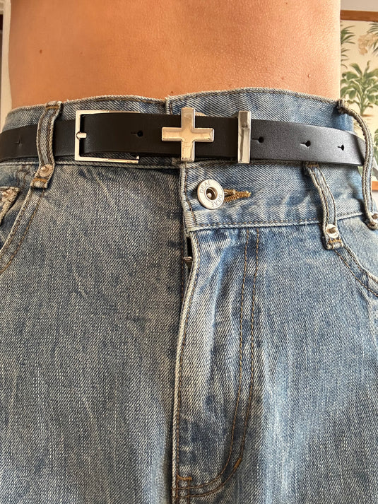 Leather Belt, One Size