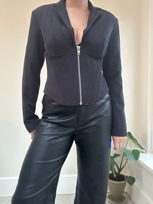 Corseted Luxe Blazer with boning, Size 12