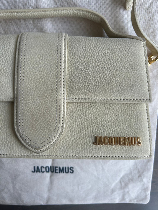 Jacquemus Le Grand Bambino Leather Cross Body in Yellow