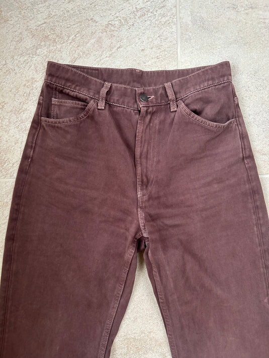 Brown Straight Leg Jeans, Size M