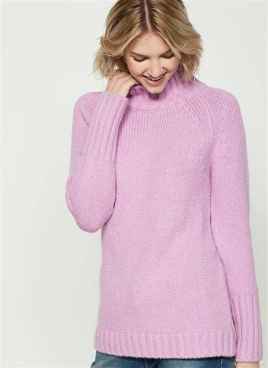 Funnel Neck Boxy Knit, Size 12