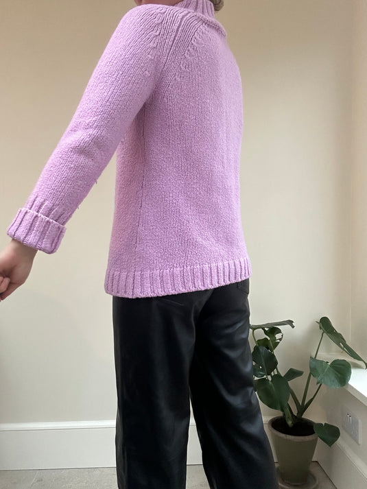 Funnel Neck Boxy Knit, Size 12