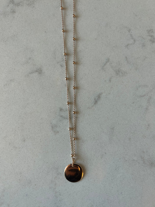 Rose Gold Long Chain Necklace