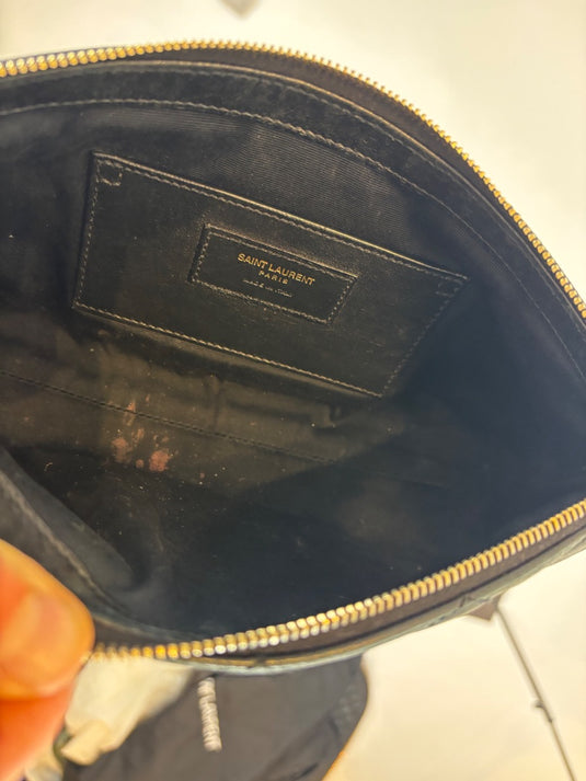 Yves Saint Laurent Quilted Makeup Bag, One Size