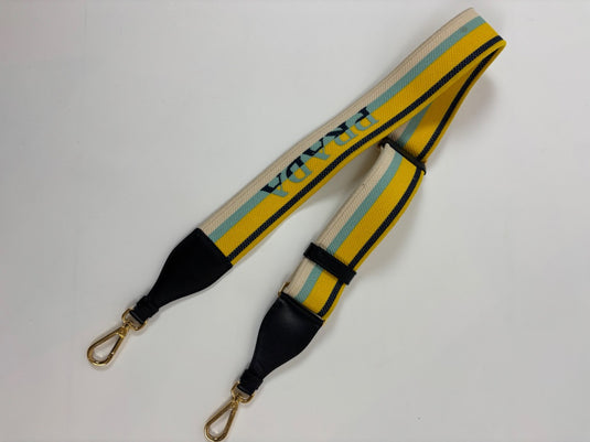 Prada Canvas Logo Strap, One Size