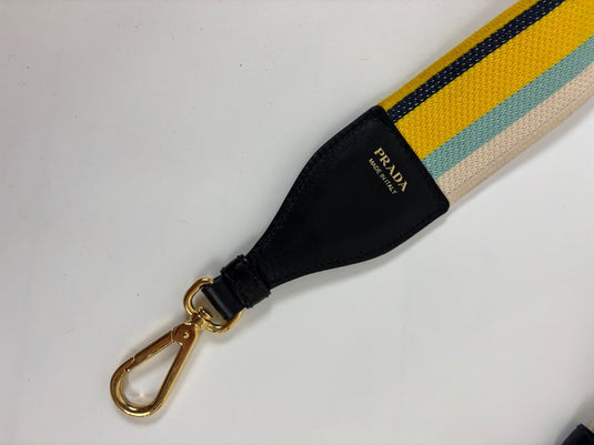 Prada Canvas Logo Strap, One Size