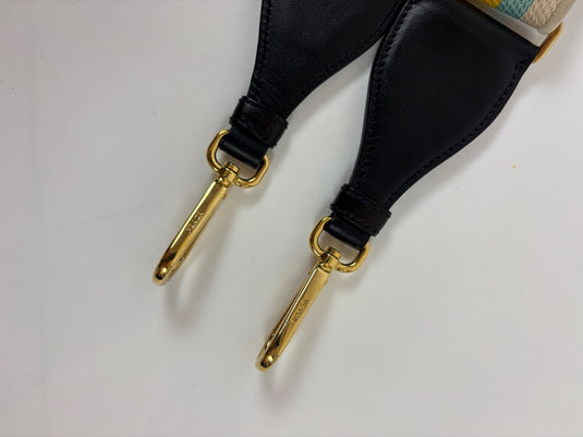 Prada Canvas Logo Strap, One Size